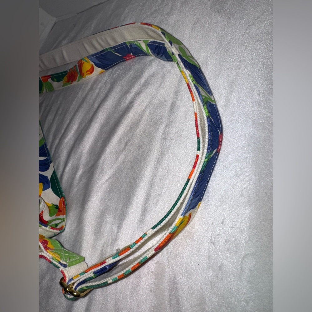 ‼️SOLD‼️90s Liz Claiborne Colorful Tropical Botanical Shoulder/Crossbody Bag - Picture 9 of 14